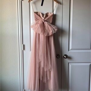 Jenny Yoo Pink Tulle Bridesmaid Dress